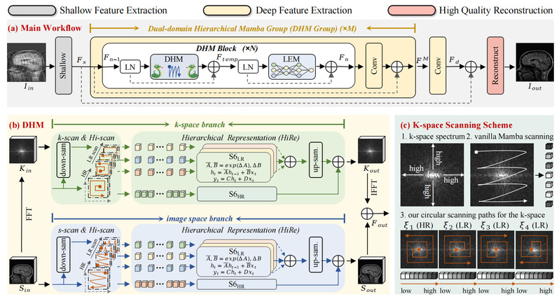 [TCSVT] DH-Mamba: Exploring Dual-domain Hierarchical State Space Models for MRI Reconstruction
